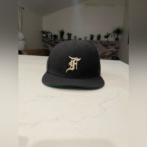 Fear of God Essentials New Era Fitted Hat size 7 5/8 OG Black Color way Wool